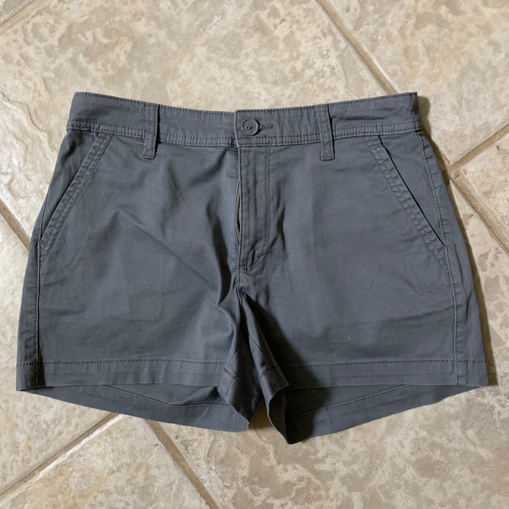 Grey Stretch Shorts